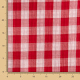 Dupla Gaze Vichy Reversível Vermelha - Ribes y Casals