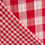 Dupla Gaze Vichy Reversível Vermelha - Ribes y Casals