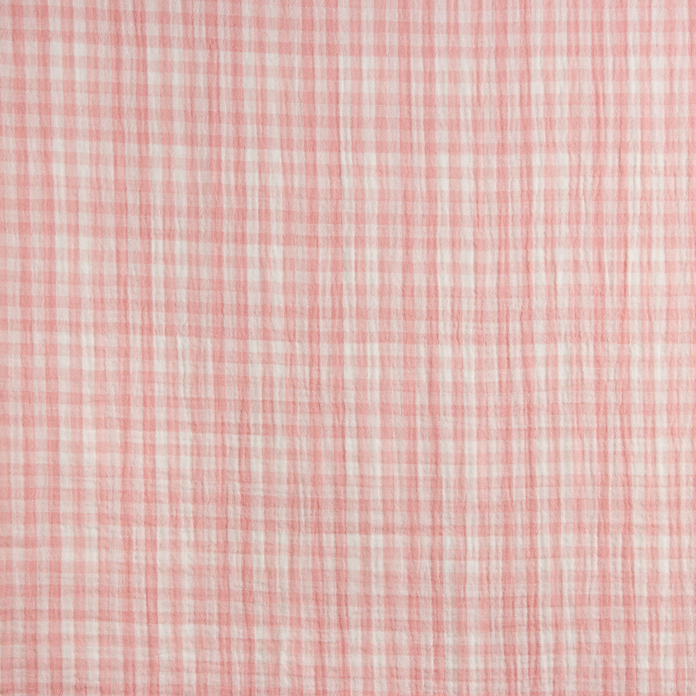 Dupla Gaze Vichy Reversível Rosa - Ribes y Casals