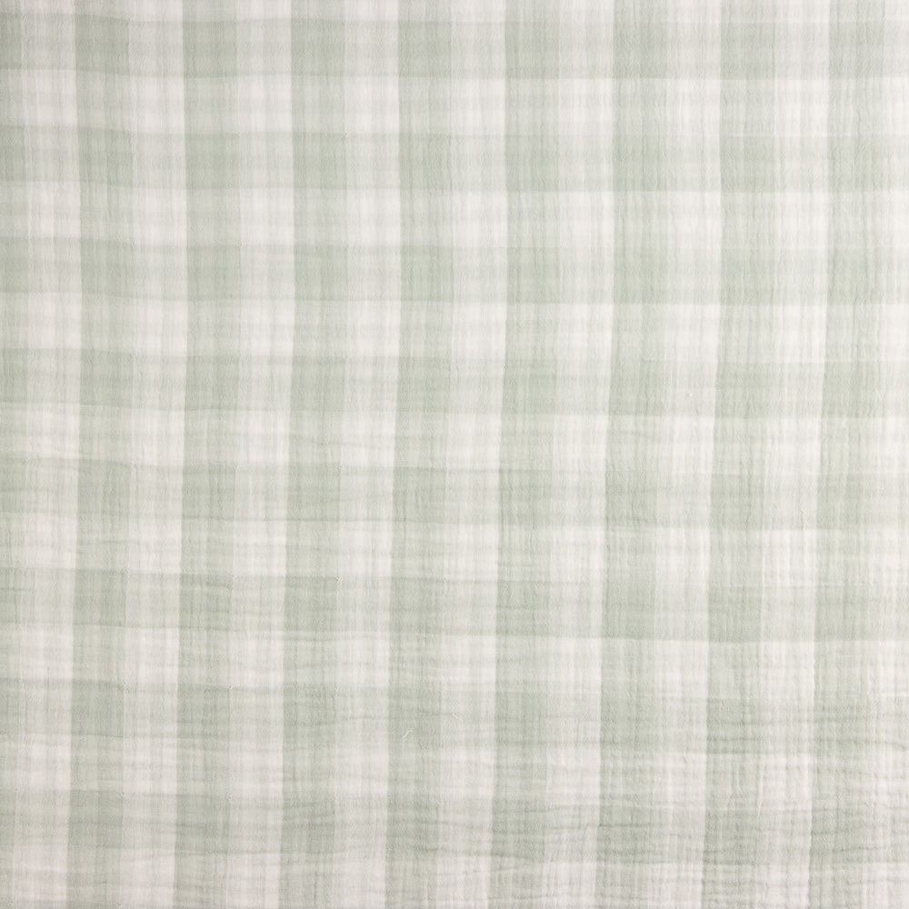 Dupla Gaze Vichy Reversivel Verde - Ribes y Casals