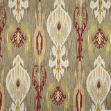 Loneta com efeito de tecido de linho Ikat oriental, cor taupe - Ribes y Casals