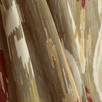 Loneta com efeito de tecido de linho Ikat oriental, cor taupe - Ribes y Casals