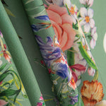 Casaco Elástico Cretone Bolinhas Verde Sálvia - Ribes y Casals