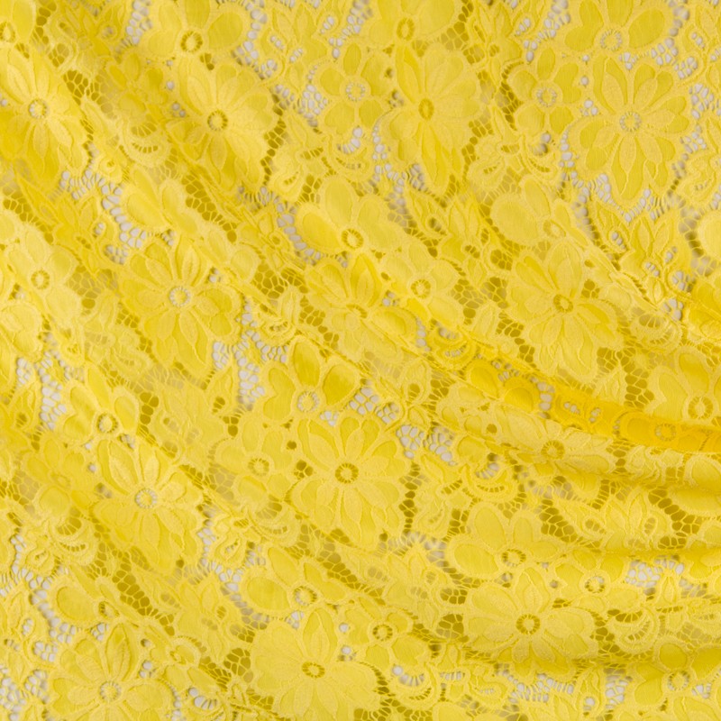 Renda Elástica Flores Amarela - Ribes y Casals