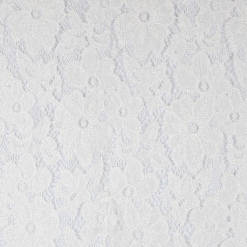 Renda Elástica Flores Branca - Ribes y Casals