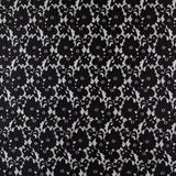 Renda Elástica Flores Preta - Ribes y Casals