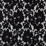 Renda Elástica Flores Preta - Ribes y Casals