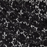 Renda Elástica Flores Preta - Ribes y Casals