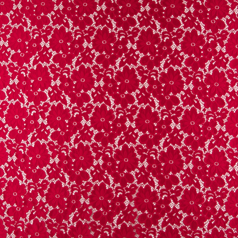 Renda Elástica Flores Encarnada - Ribes y Casals