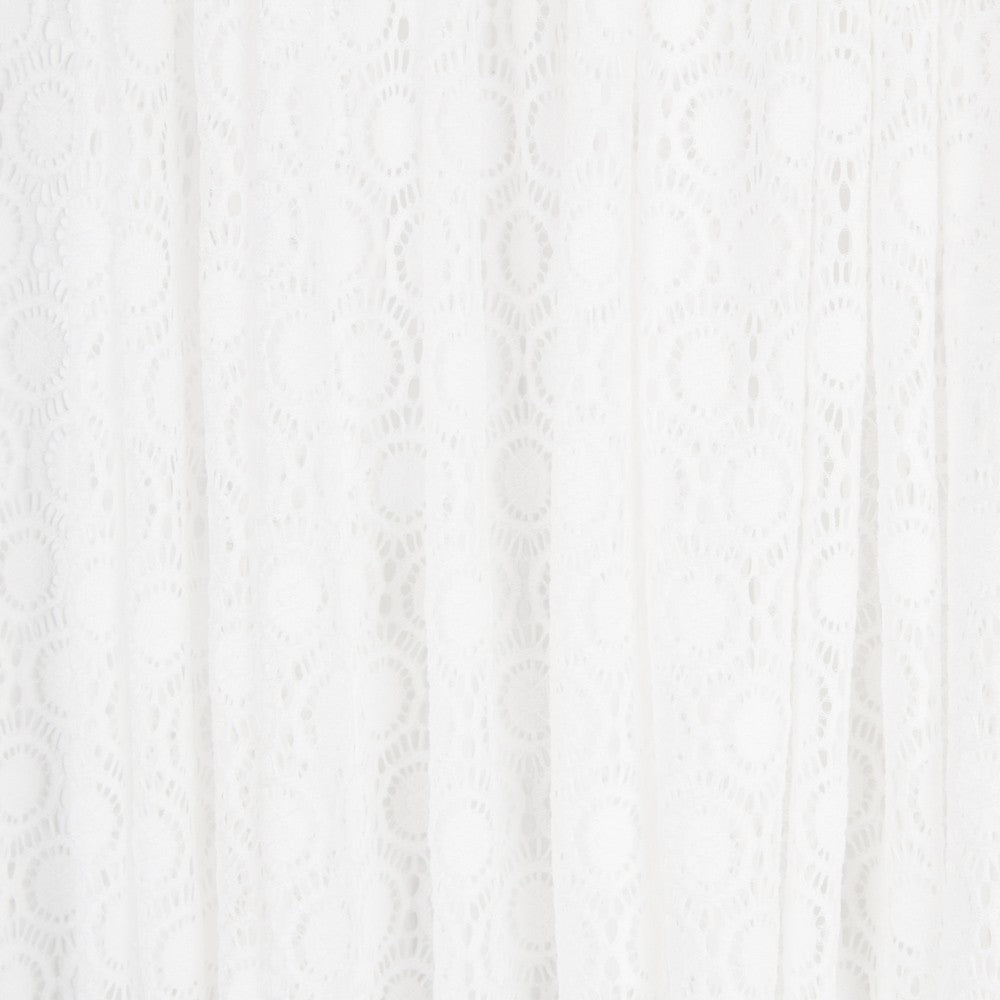 Renda Elástica Flores Branca - Ribes y Casals