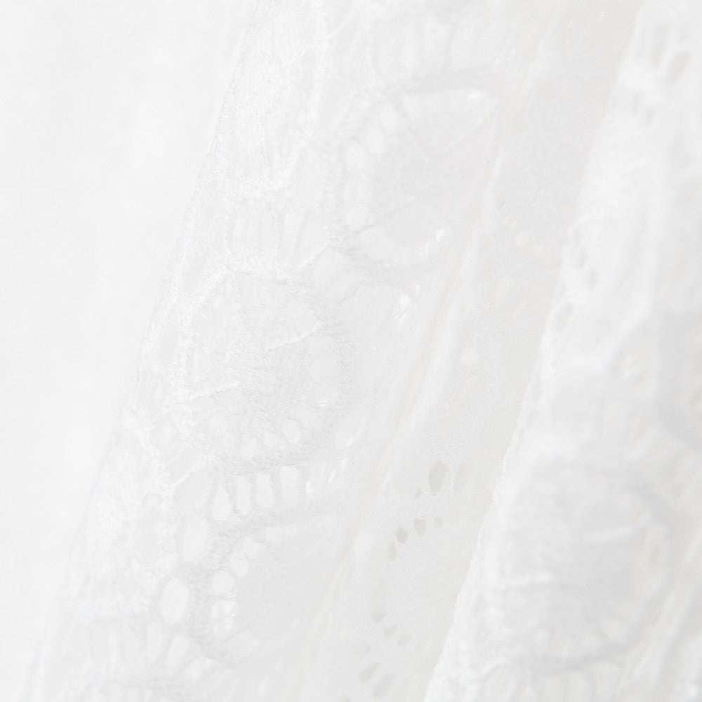 Renda Elástica Flores Branca - Ribes y Casals