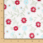 Tule Bordado Floral Borgonha - Ribes y Casals