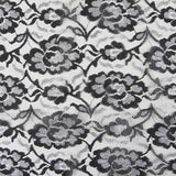 Retal Encaje Lurex Negro Plata 100x100 cm - Ribes y Casals