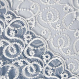 Tule Bordado Floral Borgonha - Ribes y Casals