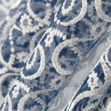 Tule Bordado Floral Borgonha - Ribes y Casals