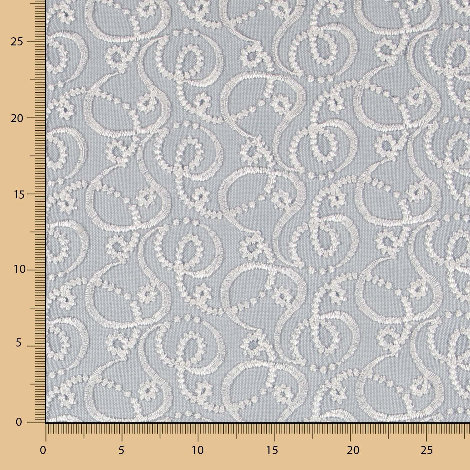 Tule Bordado Floral Borgonha - Ribes y Casals