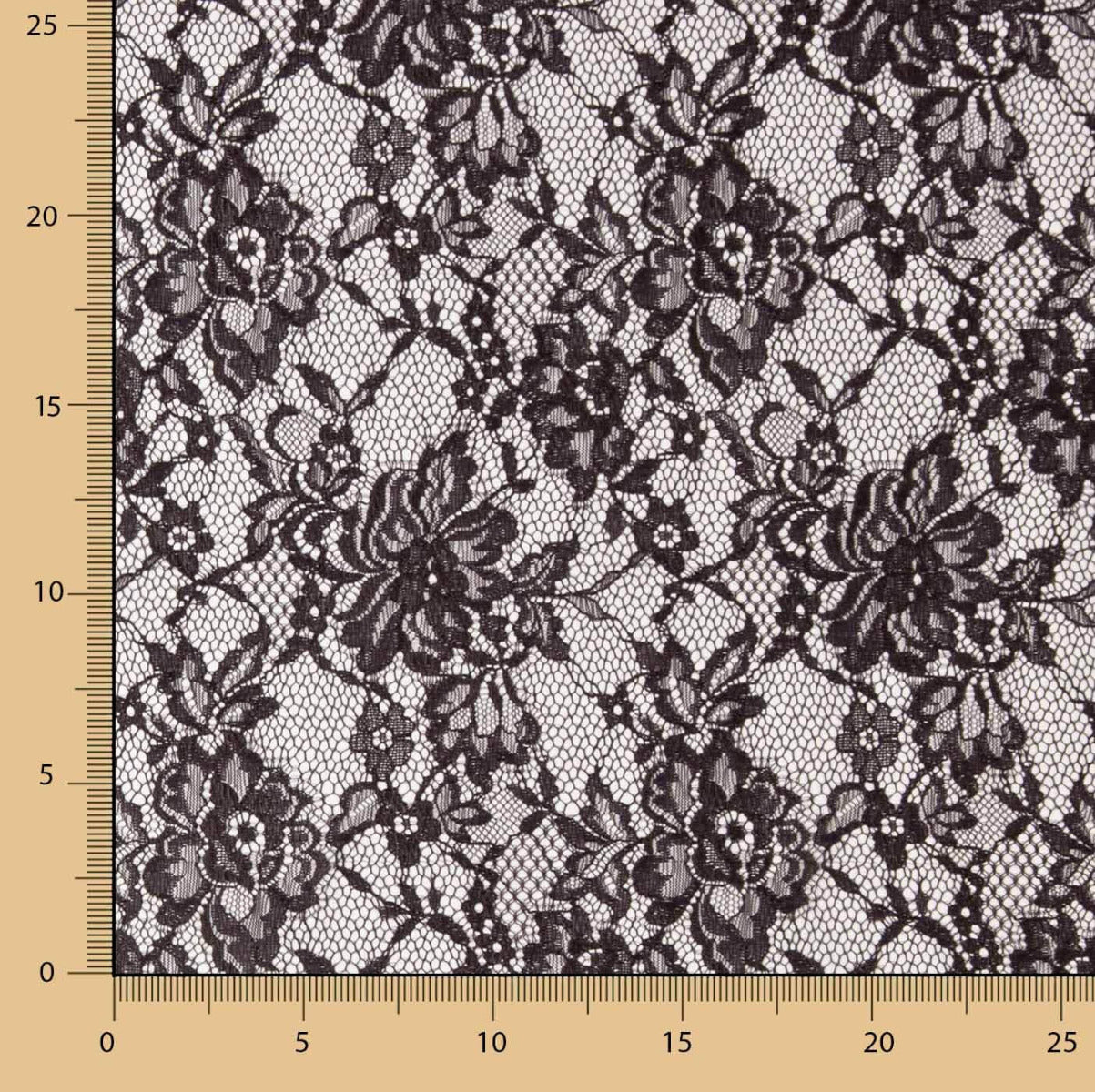 Renda Chantilly Chocolate - Ribes y Casals