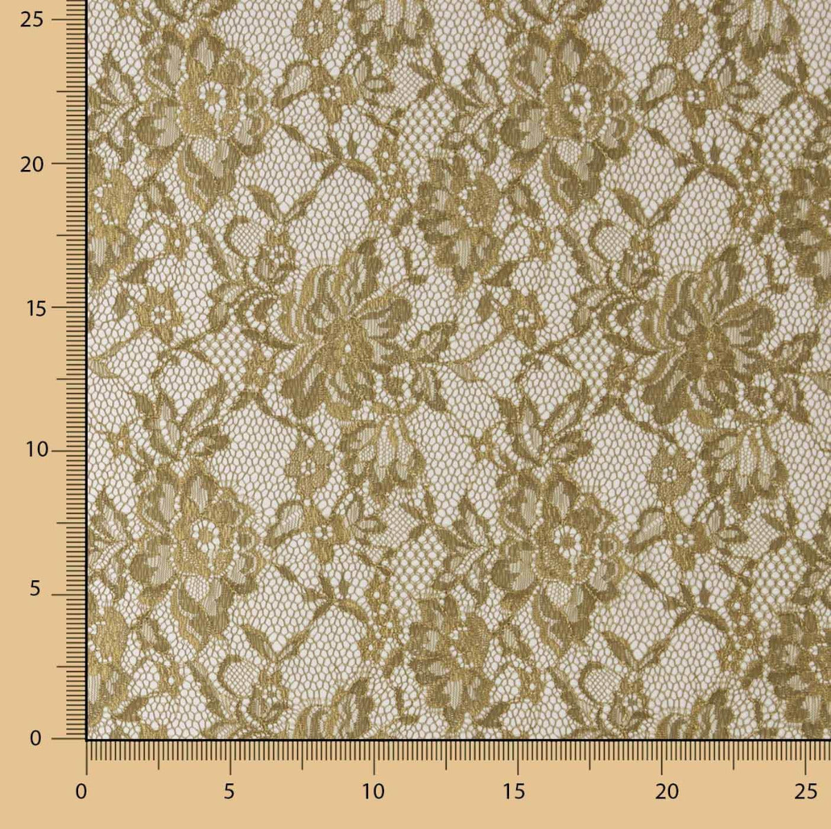 Renda Chantilly Ouro Velho - Ribes y Casals