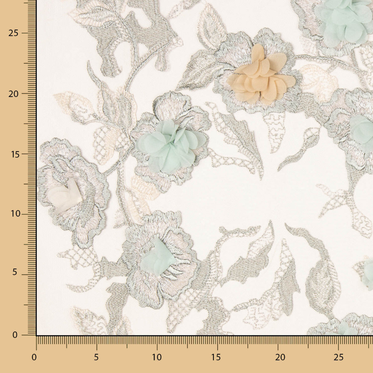 Renda Lurex Fantasia Nude - Ribes y Casals