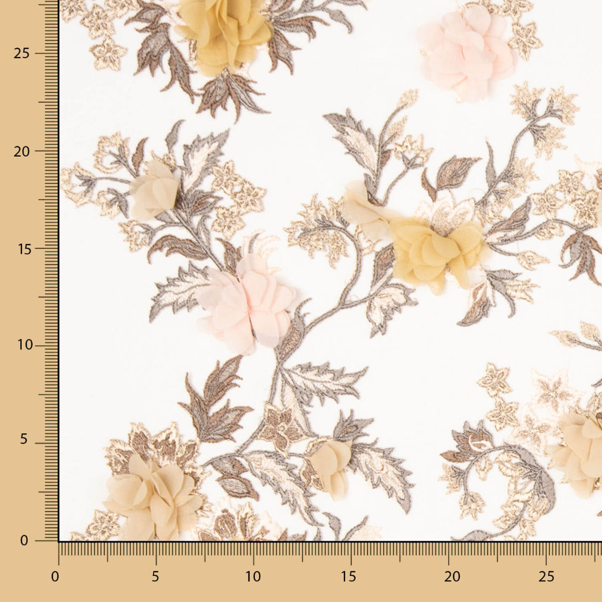 Renda Lurex Fantasia  Salmão - Ribes y Casals