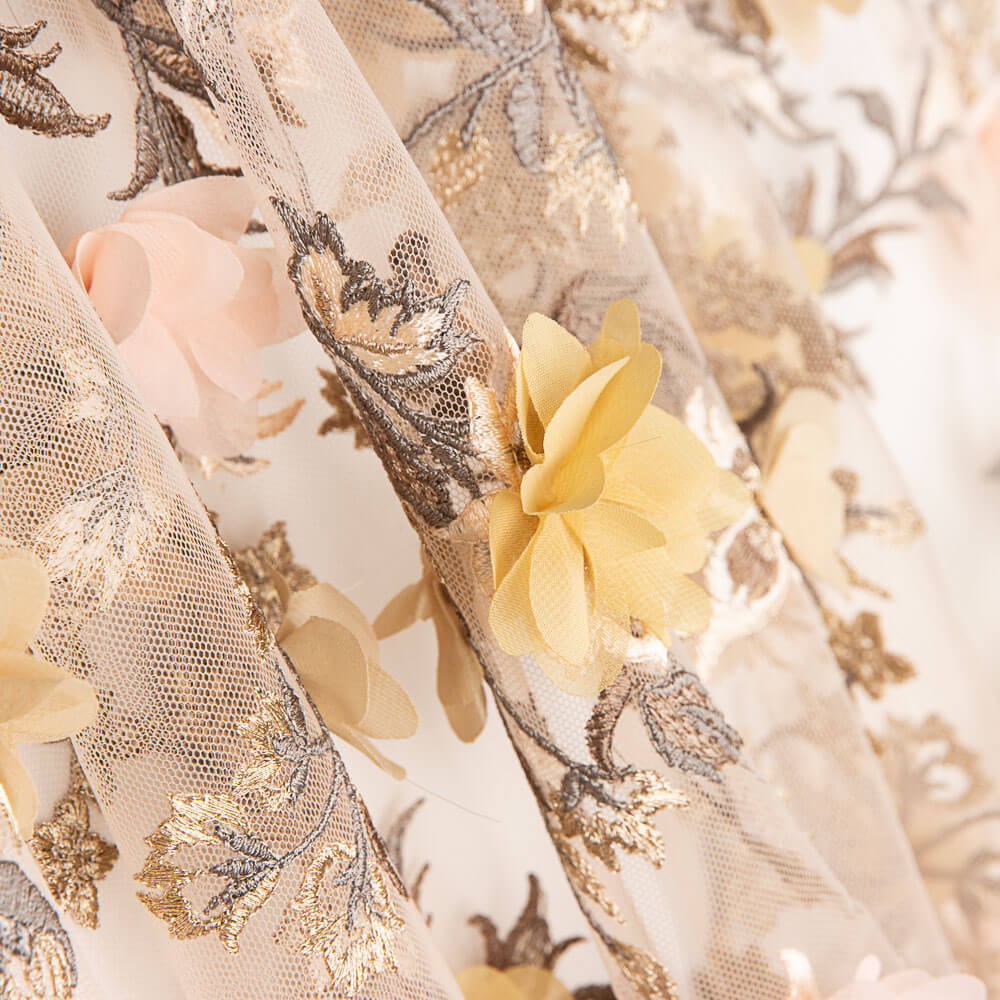 Renda Lurex Fantasia  Salmão - Ribes y Casals