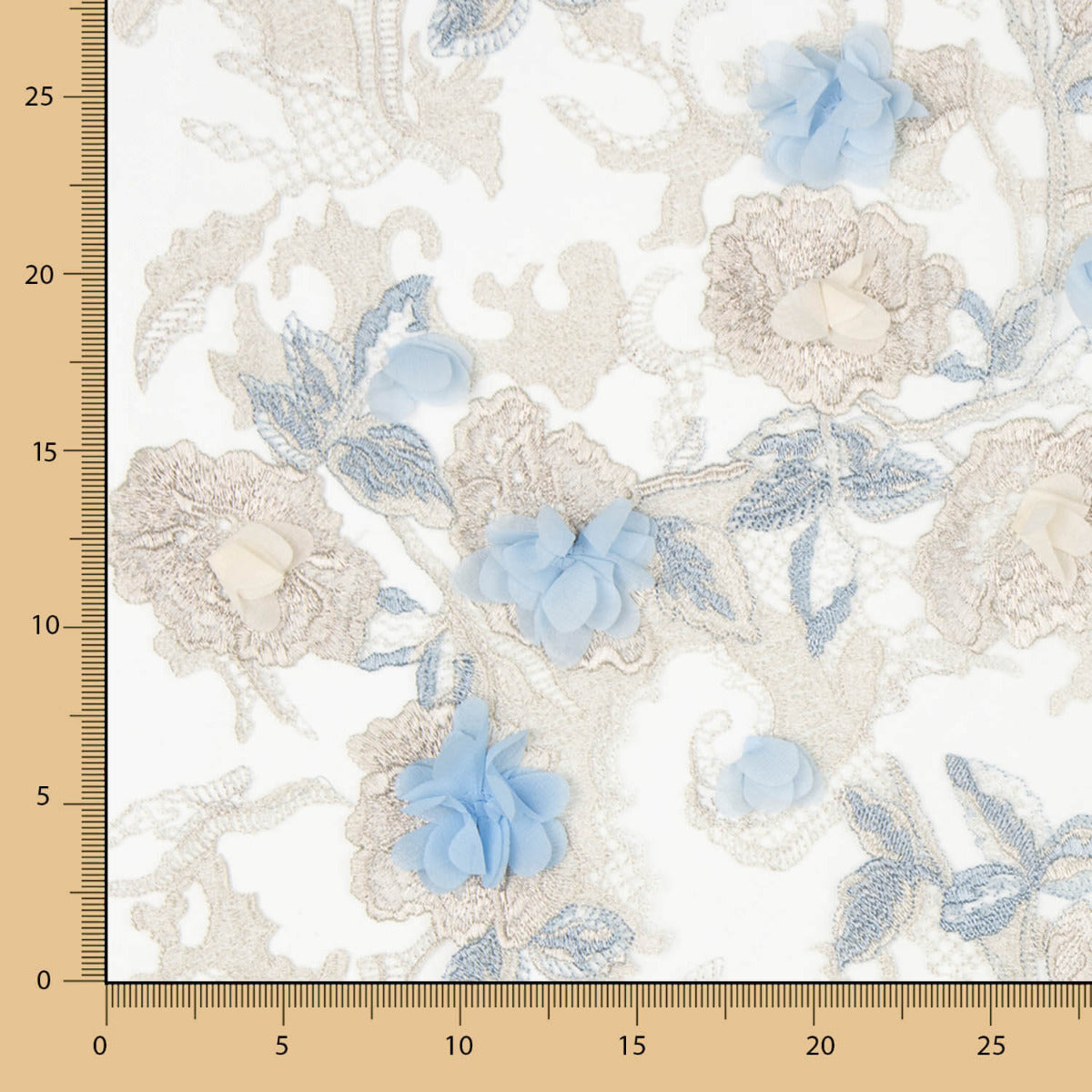 Renda Lurex Fantasia  Verde Água - Ribes y Casals