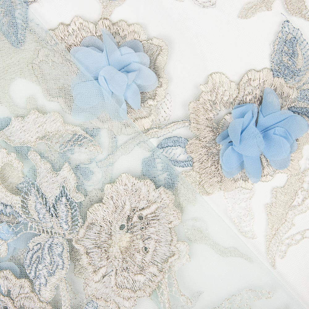 Renda Lurex Fantasia  Verde Água - Ribes y Casals