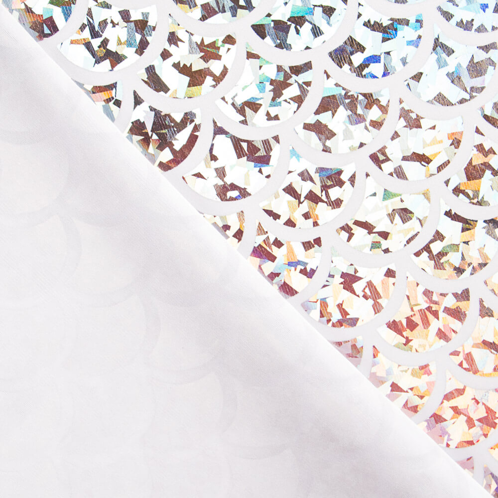 Foil Printed Hologram Branco - Ribes y Casals