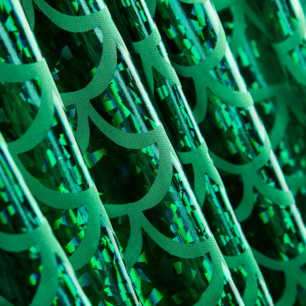 Retal Foil Printed Hologram Verde 100x145 cm - Ribes y Casals