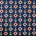 Estampado Algodão Marinheiro Vermelho - Ribes y Casals