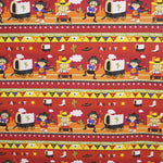 Estampado Algodão Vaqueiro Fundo Vermelho - Ribes y Casals