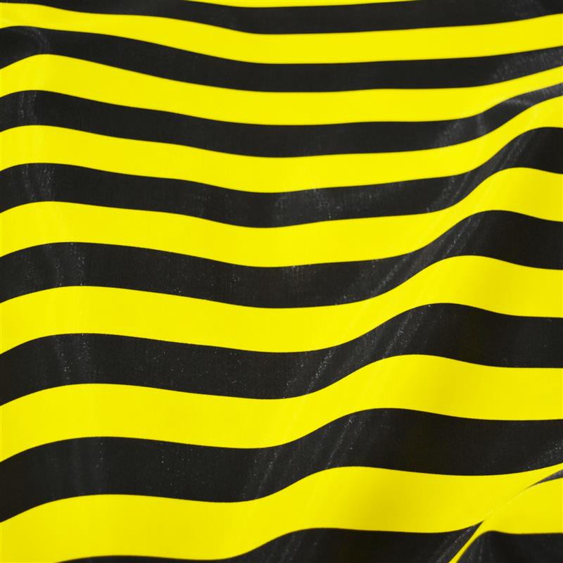 Estampados Cetim metálico amarelo preto - Ribes y Casals