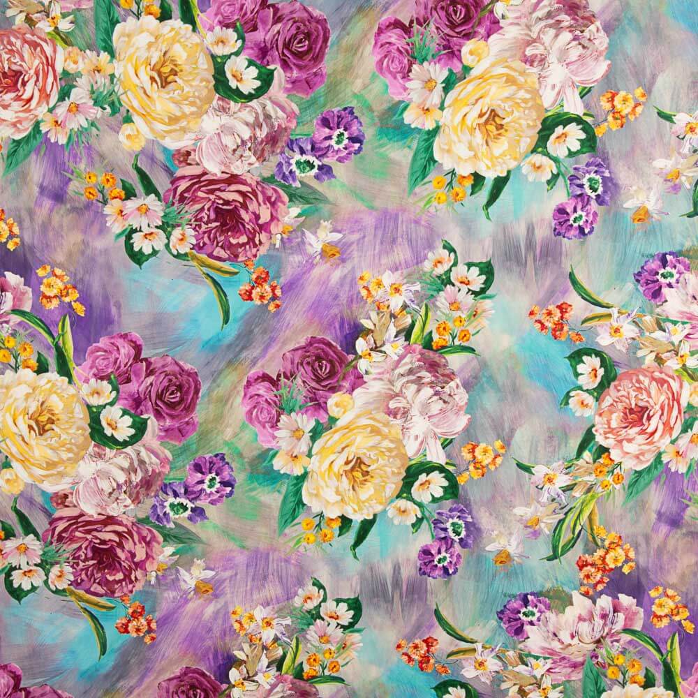 Fama Strecht Cretone Aguarela Verde - Ribes y Casals