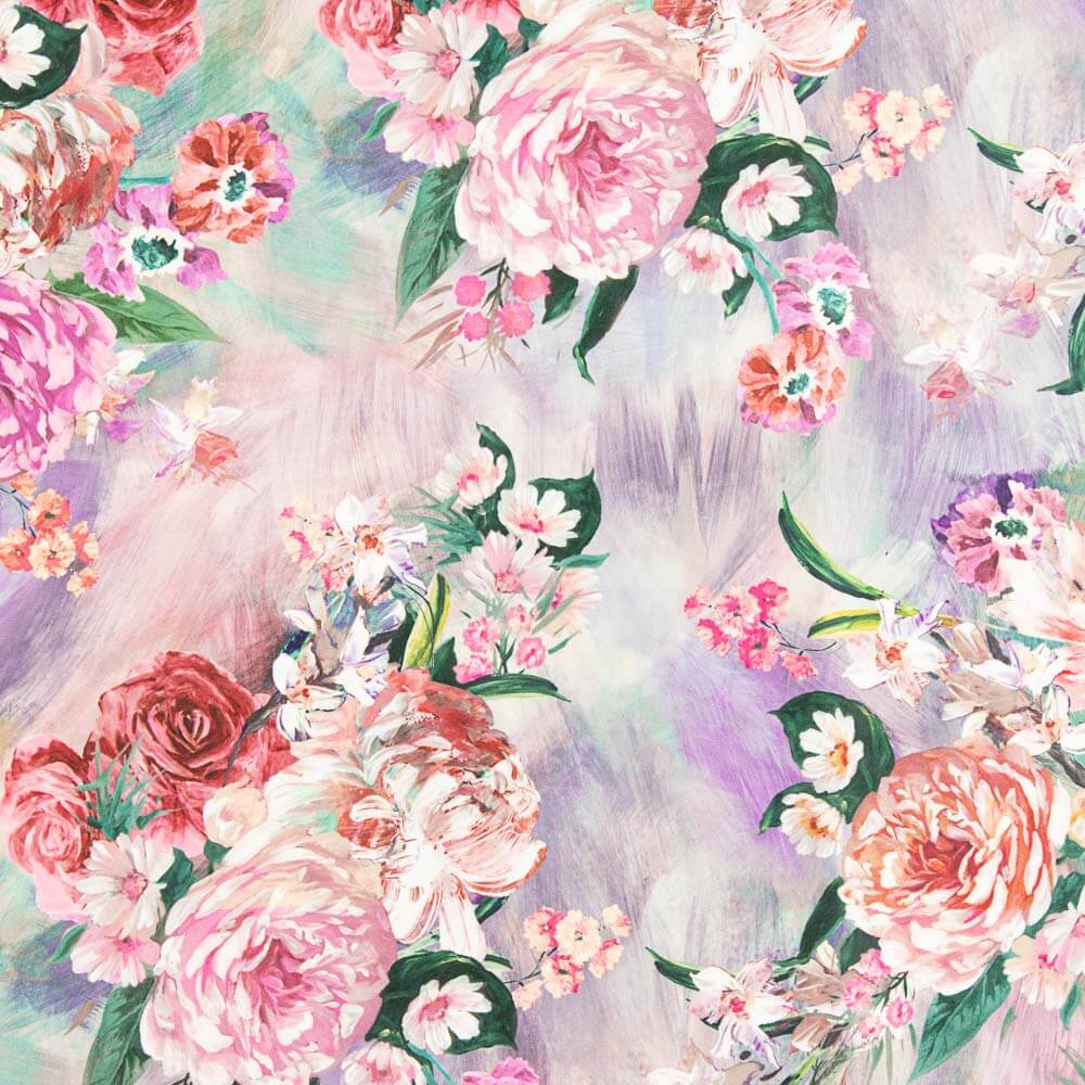 Fama Strecht Cretone Aguarela Lilás - Ribes y Casals