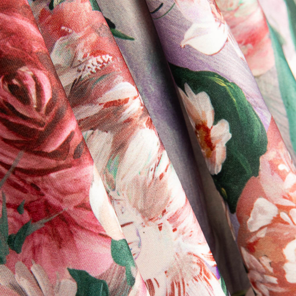 Fama Strecht Cretone Aguarela Lilás - Ribes y Casals