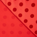 Fama Vermelho Bolinhas Flocked Vermelho 20mm - Ribes y Casals