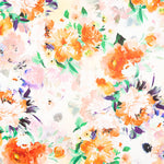 Tecido Fama Stretch Flor Primavera Cinzento - Ribes y Casals