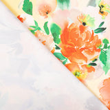 Tecido Fama Stretch Flor Primavera Cinzento - Ribes y Casals