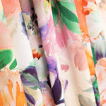 Tecido Fama Stretch Flor Primavera Cinzento - Ribes y Casals