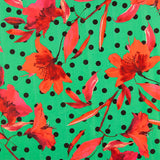 Fama Strecht Flores Bolinhas Verdes - Ribes y Casals