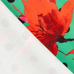 Fama Strecht Flores Bolinhas Verdes - Ribes y Casals