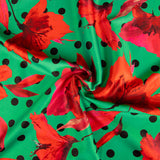 Fama Strecht Flores Bolinhas Verdes - Ribes y Casals