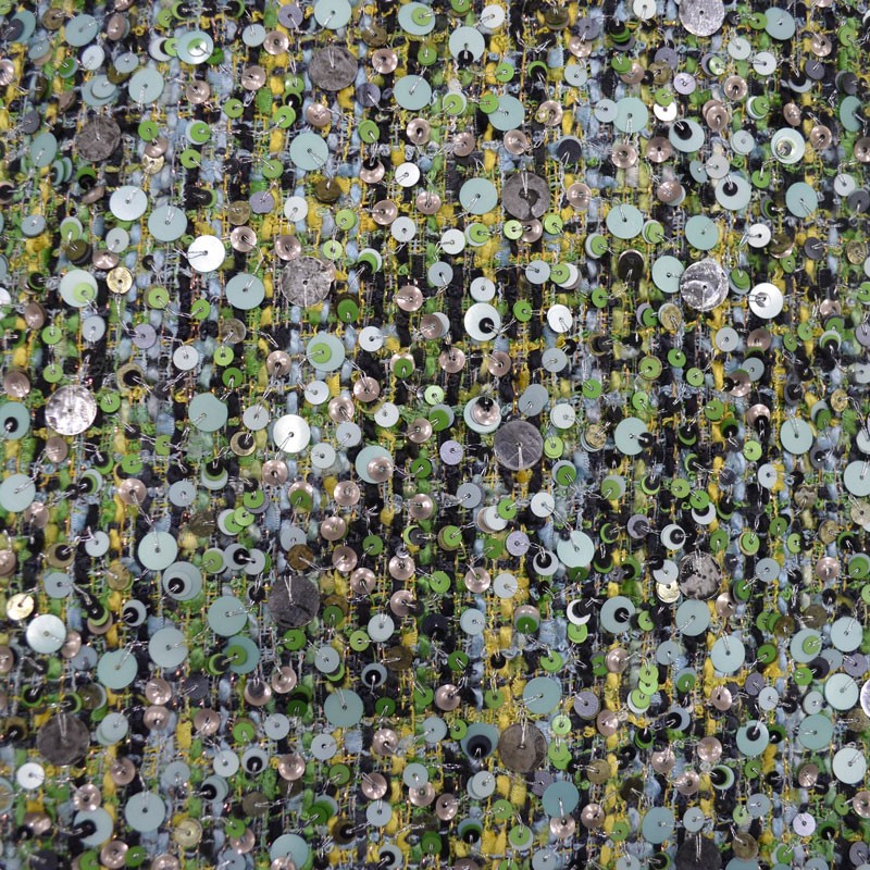 Fantasia Chanel Lantejoula Verde - Ribes y Casals