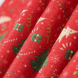 Feltro Estampado Natal Árvores Vermelho - Ribes y Casals