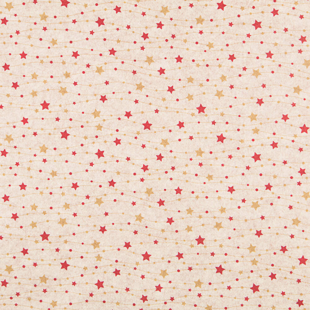 Feltro Estampado Natal Estrelas - Ribes y Casals