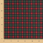 Feltro Estampado Natal Tartan Verde - Ribes y Casals