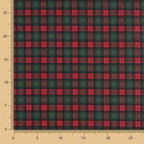 Feltro Estampado Natal Tartan Verde - Ribes y Casals
