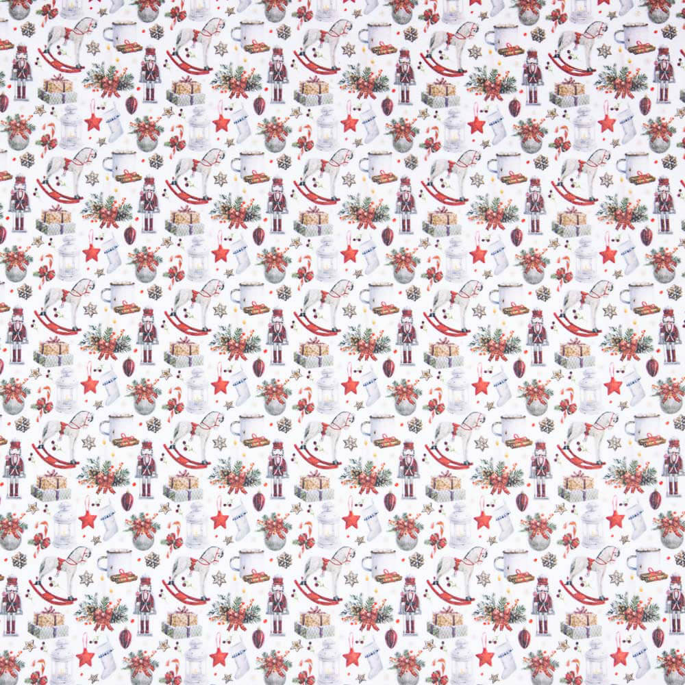 Fieltro Navidad Dibujos Blanco - Ribes y Casals