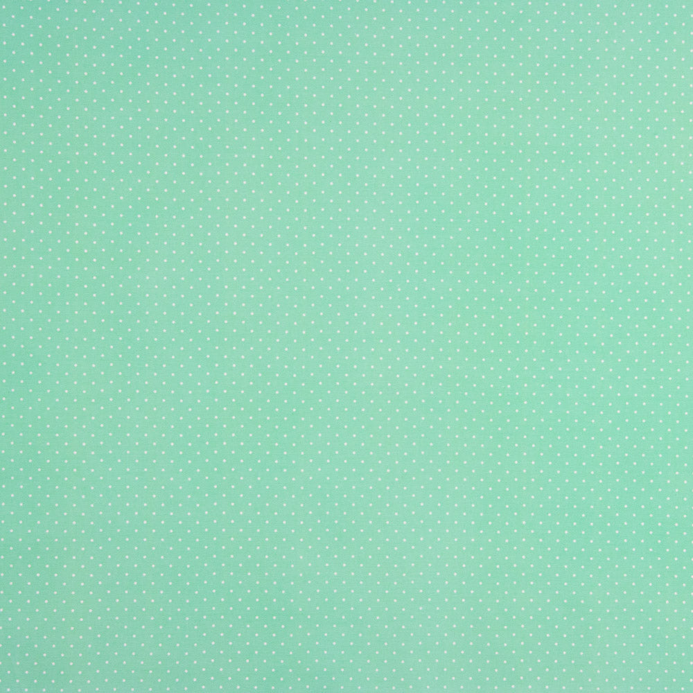 Popeline Estampado Flamenco Bolinhas 1mm Verde - Ribes y Casals