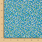 Crepe Poliéster Leopardo Azul - Ribes y Casals